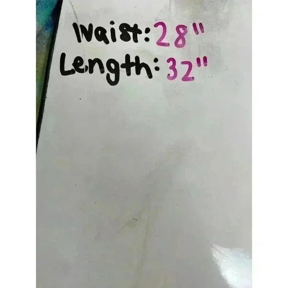 Jane Ashley Tiered Maxi Pull On Skirt Multi-Color Blue Green Women's PM Boho - Picture 6 of 9